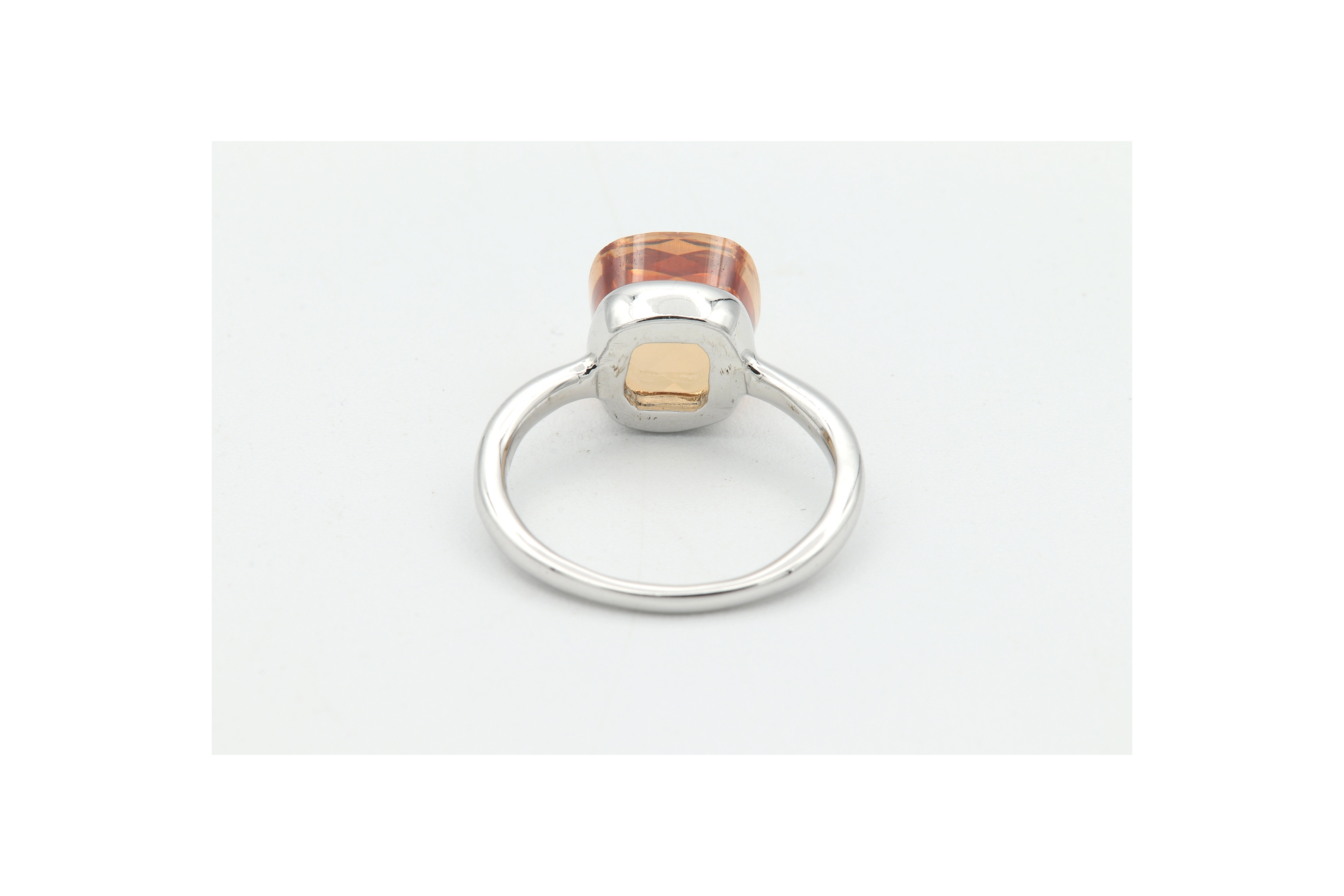 Bague contemporaine en argent 925 sertie d'un zirconium - - 4