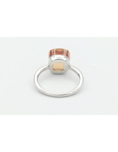 Bague contemporaine en argent 925 sertie d'un zirconium - - 4