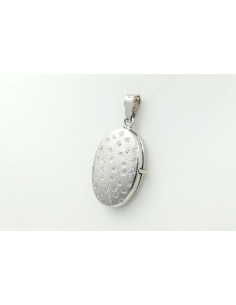Pendentif porte-photo Années 70 en argent 835 - 2