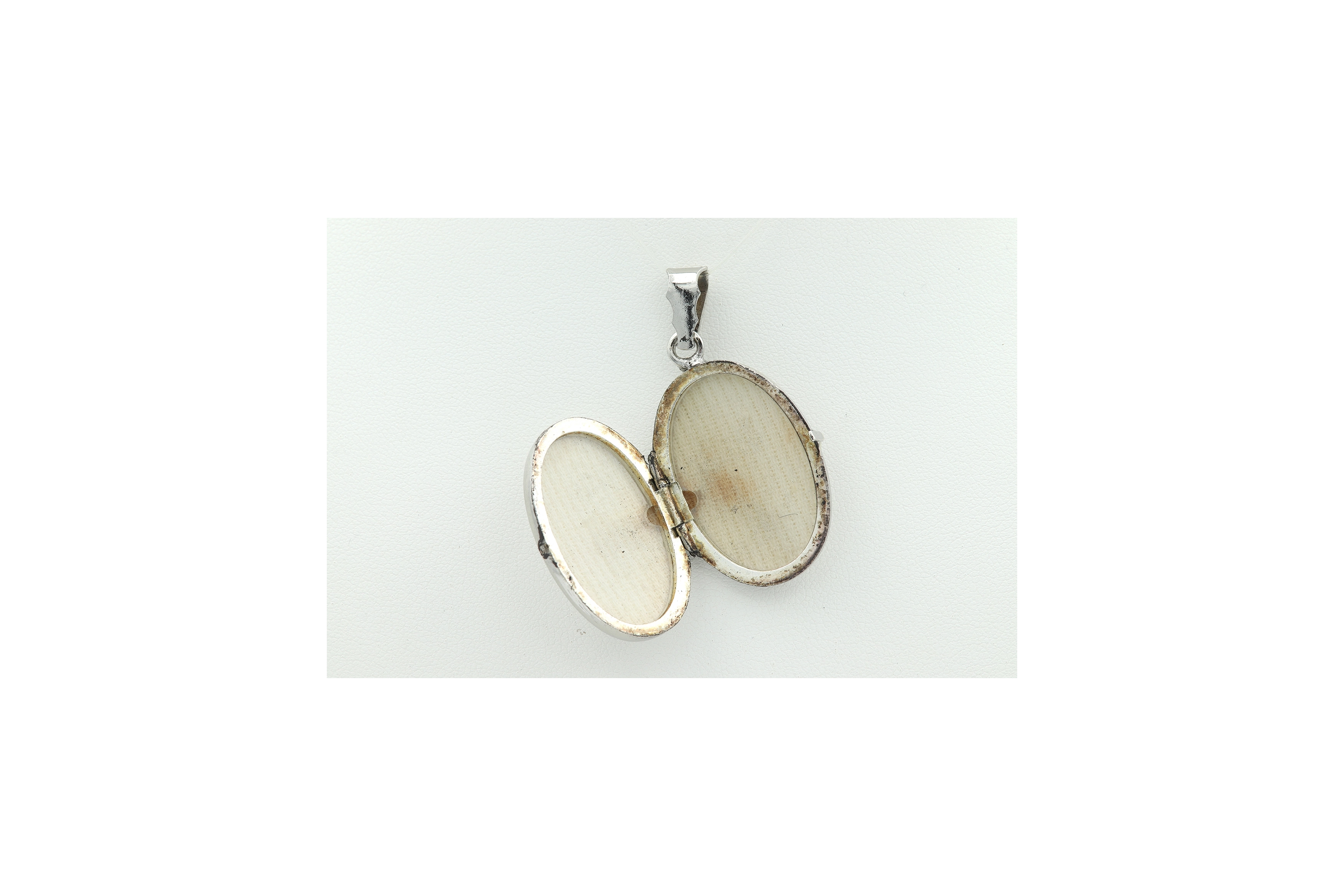 Pendentif porte-photo Années 70 en argent 835 - 4