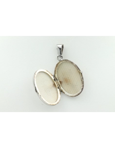 Pendentif porte-photo Années 70 en argent 835 - 4