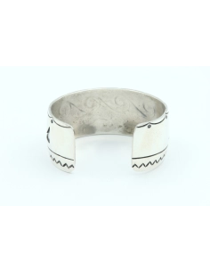 Bracelet esclave contemporain en argent - 4