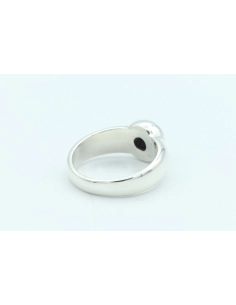 Bague contemporaine en argent 925 sertie de lapis lazuli - 5