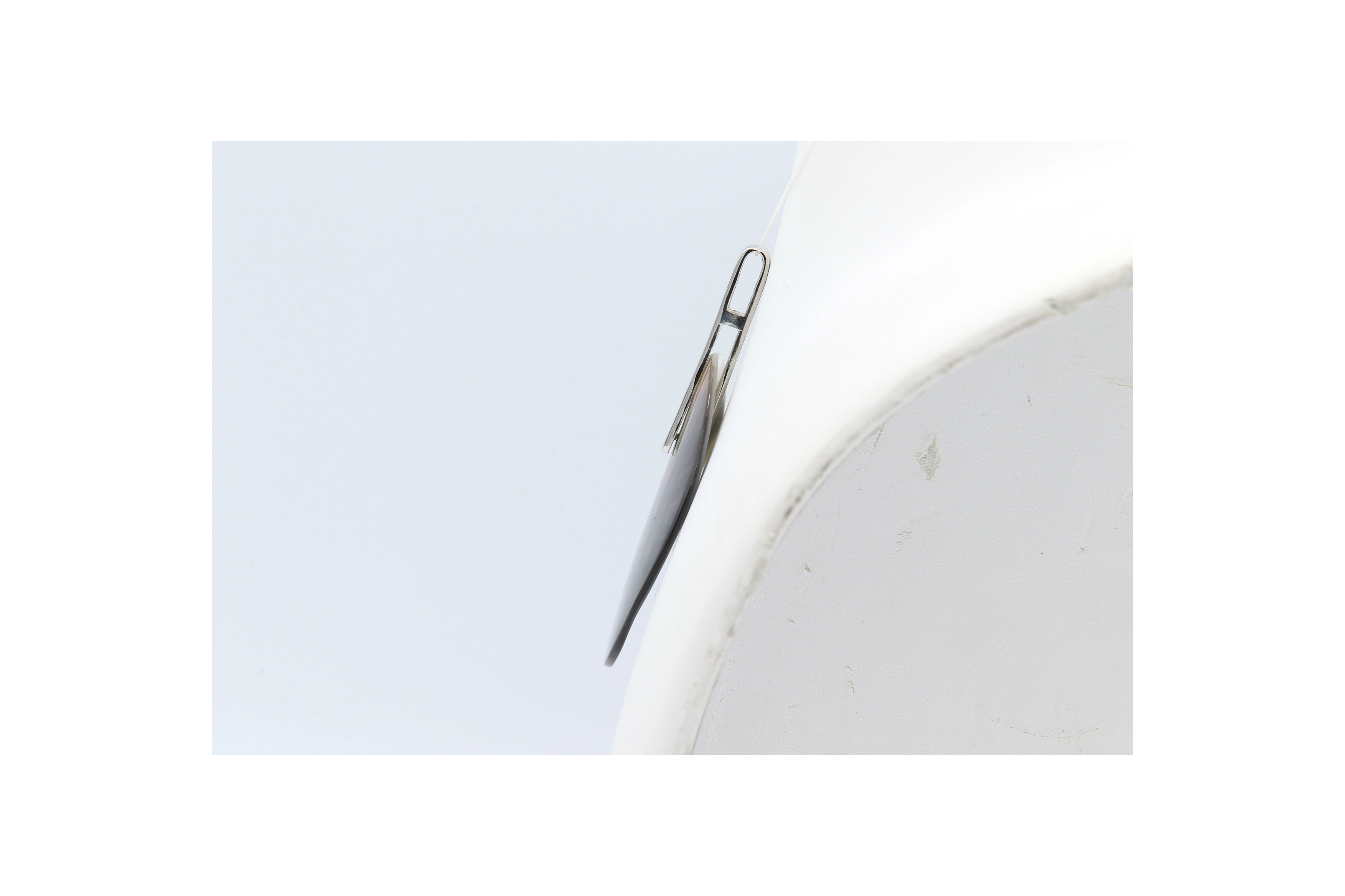 Pendentif contemporain en argent 925 et nacre - 4