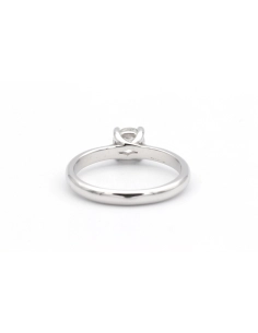 Solitaire contemporain en or blanc 18 carats serti d'un diamant (0.50 ct) - 4