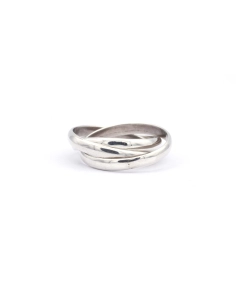 Bague trilogie contemporaine en argent 925 - 4