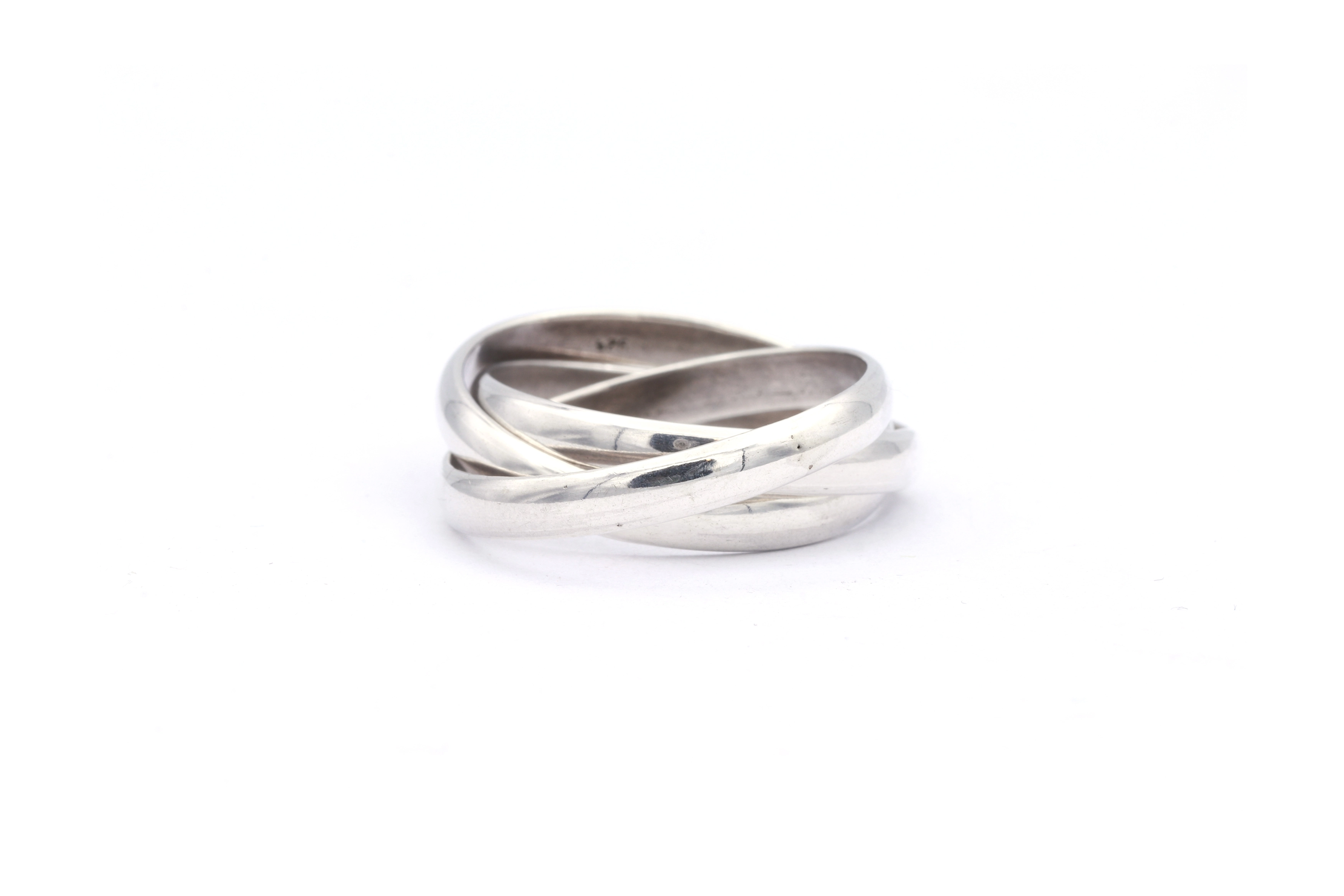 Bague trilogie contemporaine en argent 925 - 1