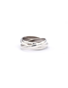 Bague trilogie contemporaine en argent 925 - 1