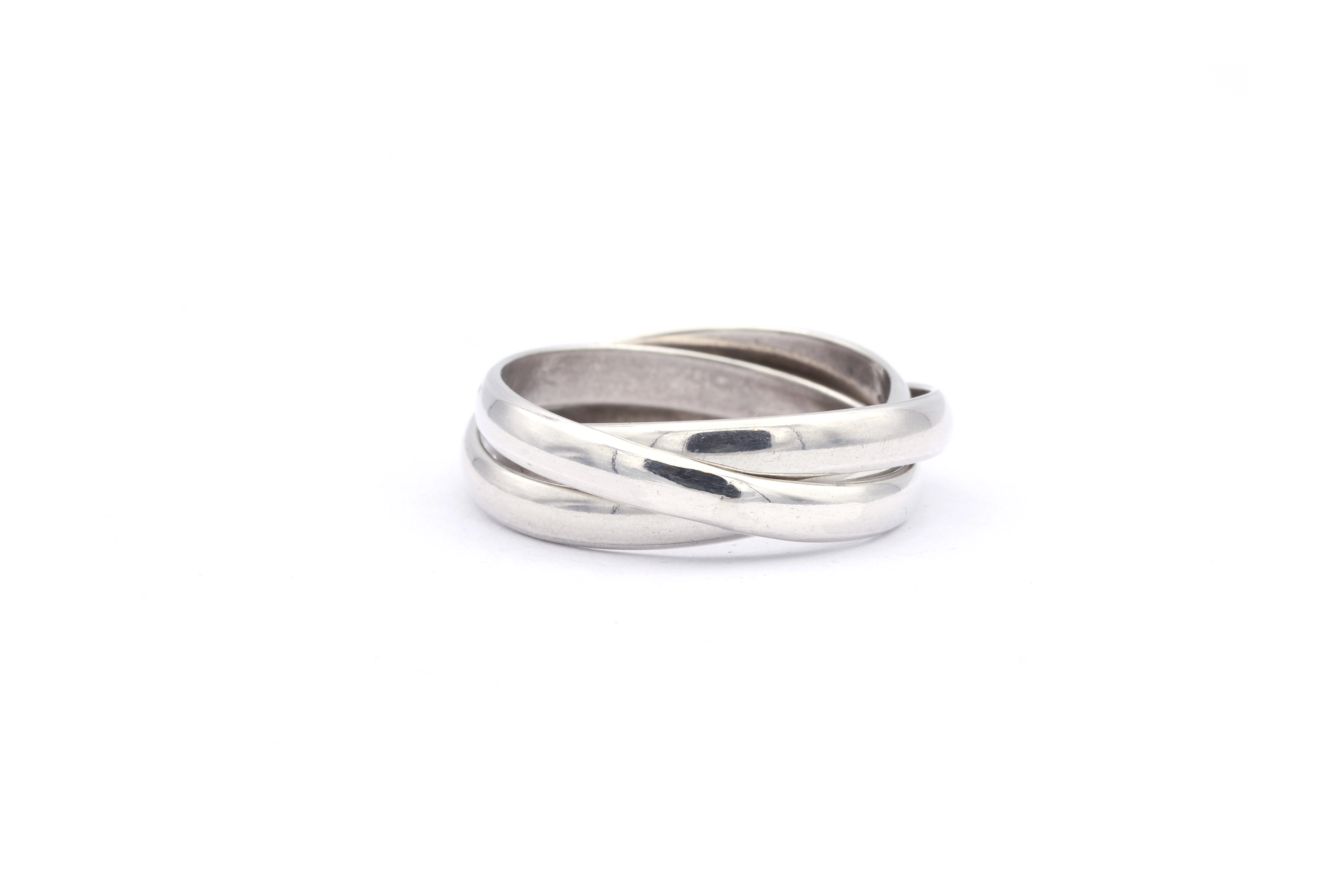 Bague trilogie contemporaine en argent 925 - 2