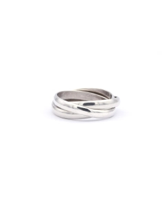 Bague trilogie contemporaine en argent 925 - 2