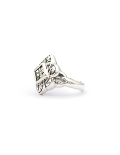Bague contemporaine en argent 925 sertie de marcassites - 2