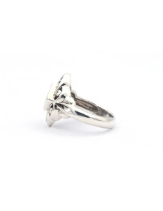 Bague contemporaine en argent 925 sertie de marcassites - 3