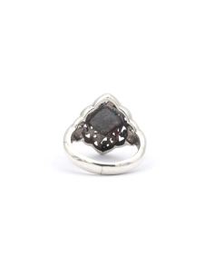 Bague contemporaine en argent 925 sertie de marcassites - 4