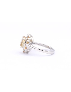 Bague contemporaine en argent 925 sertie de citrine - - 3
