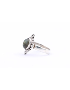 Bague contemporaine en argent 925 sertie de labradorite - 2