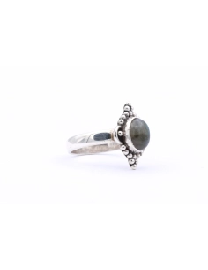 Bague contemporaine en argent 925 sertie de labradorite - 6