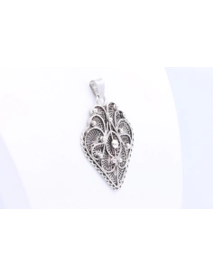 Pendentif contemporain en argent filigrané - 4