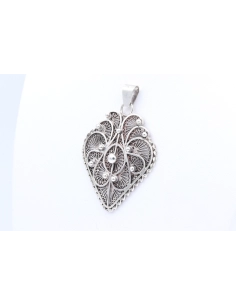Pendentif contemporain en argent filigrané - 2