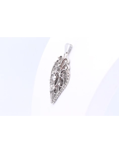 Pendentif contemporain en argent filigrané - 3