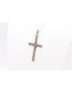 Pendentif Années 50 en argent serti de marcassites - 2