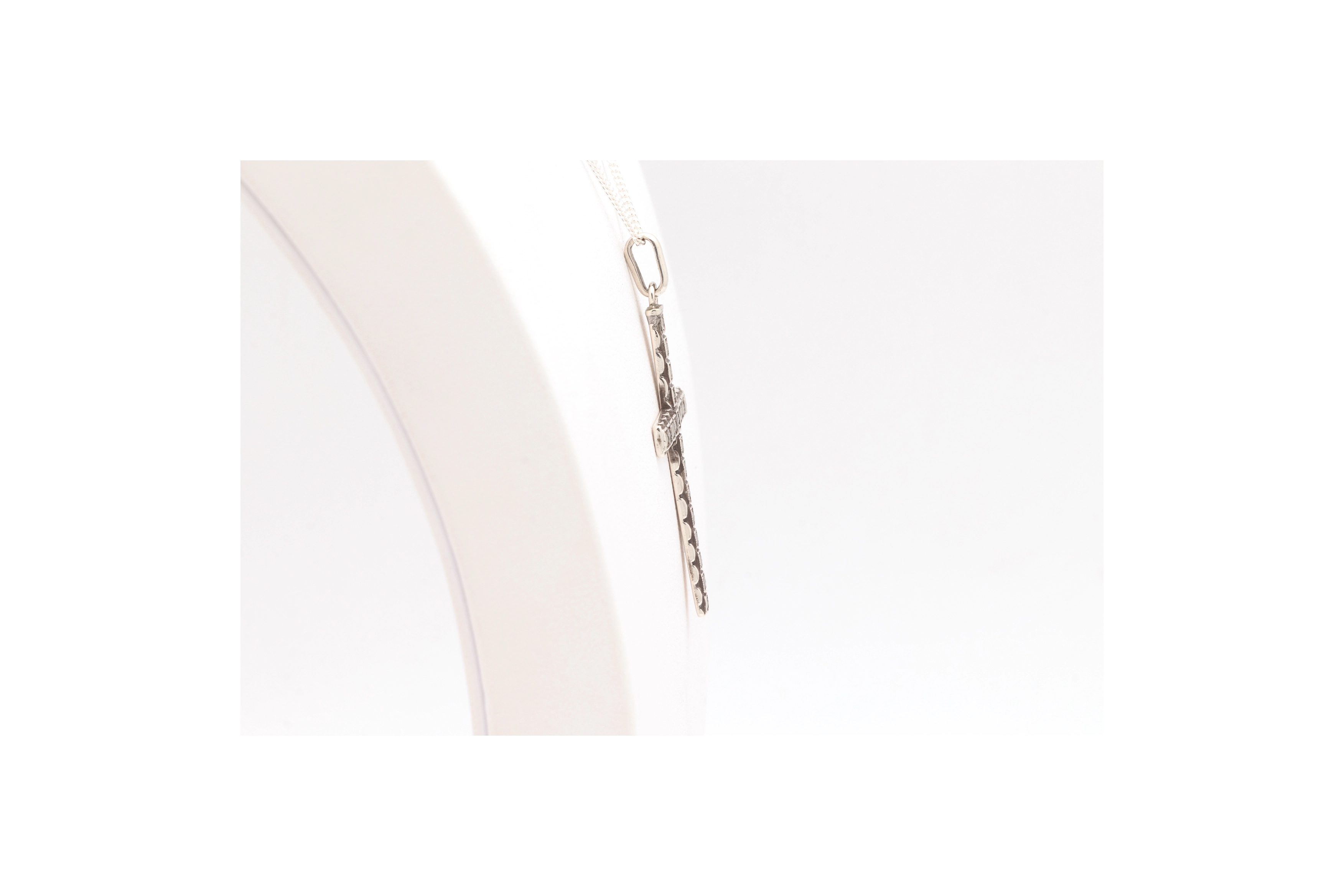 Pendentif Années 50 en argent serti de marcassites - 5