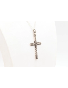 Pendentif Années 50 en argent serti de marcassites - 6