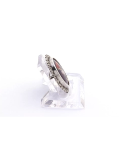 Broche Années 50 en argent sertie de marcassites et d'émail de Limoges - 4