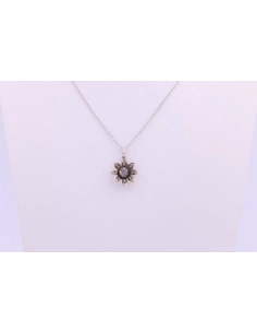 Pendentif Napoléon III en argent serti de diamants - 1