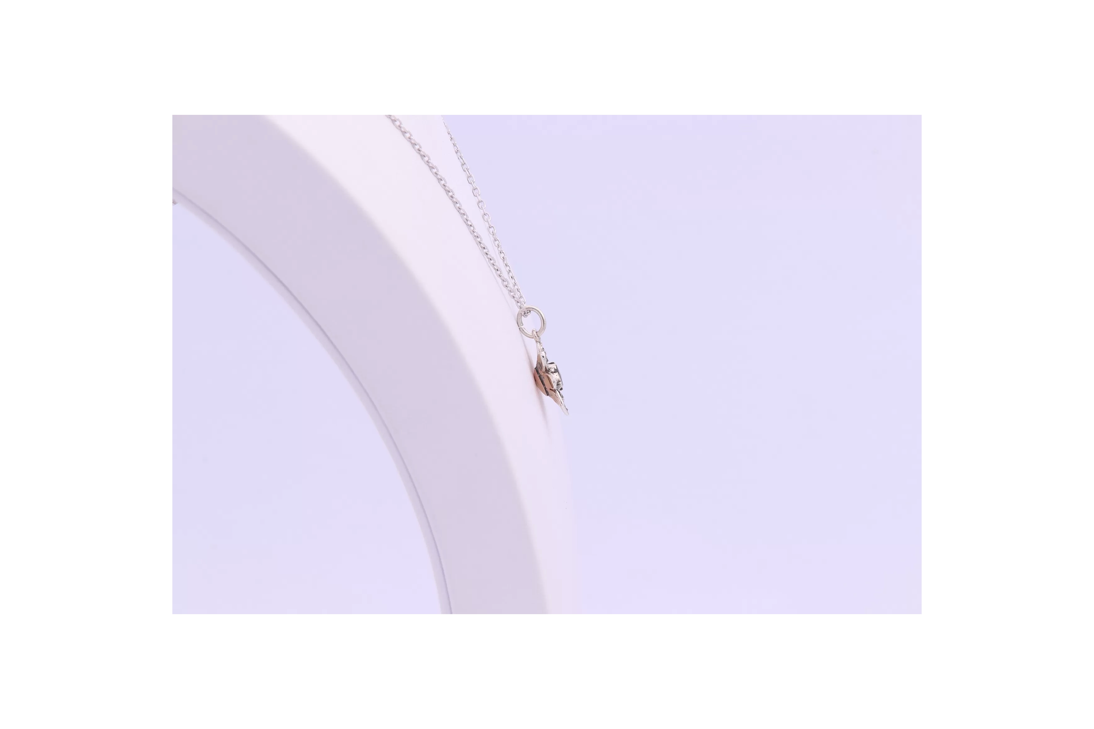 Pendentif Napoléon III en argent serti de diamants - 4