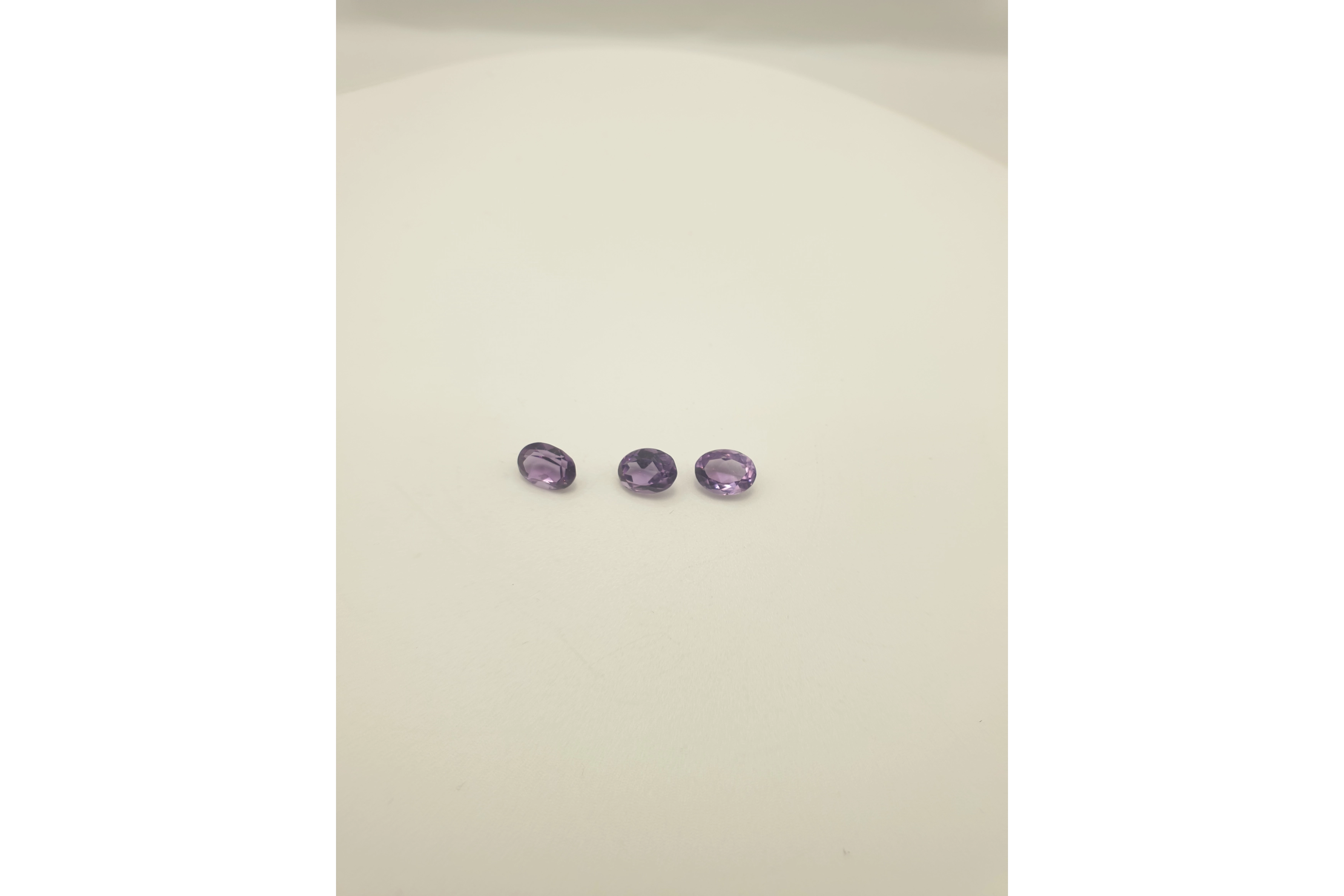 Lot de 3 Quartz variété améthyste 3.50 ct - - 1
