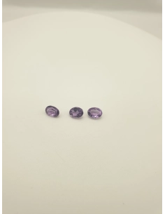 Lot de 3 Quartz variété améthyste 3.50 ct - - 1