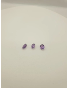 Lot de 3 Quartz variété améthyste 3.50 ct - - 3
