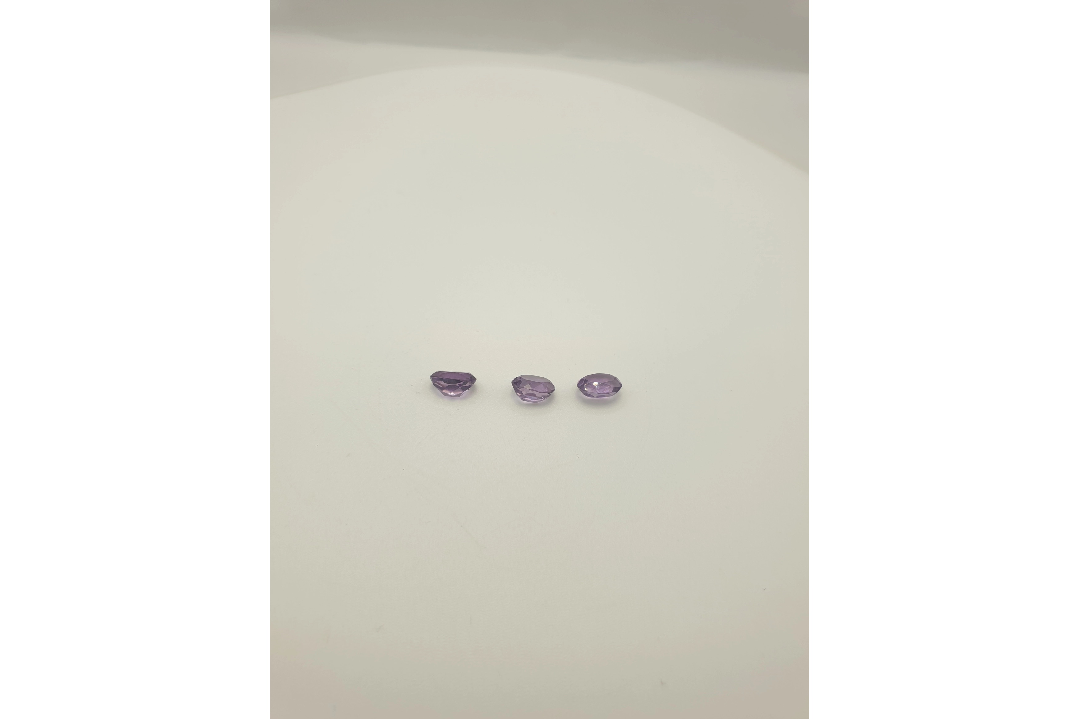 Lot de 3 Quartz variété améthyste 3.50 ct - - 5