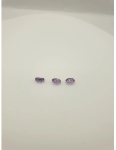 Lot de 3 Quartz variété améthyste 3.50 ct - - 5
