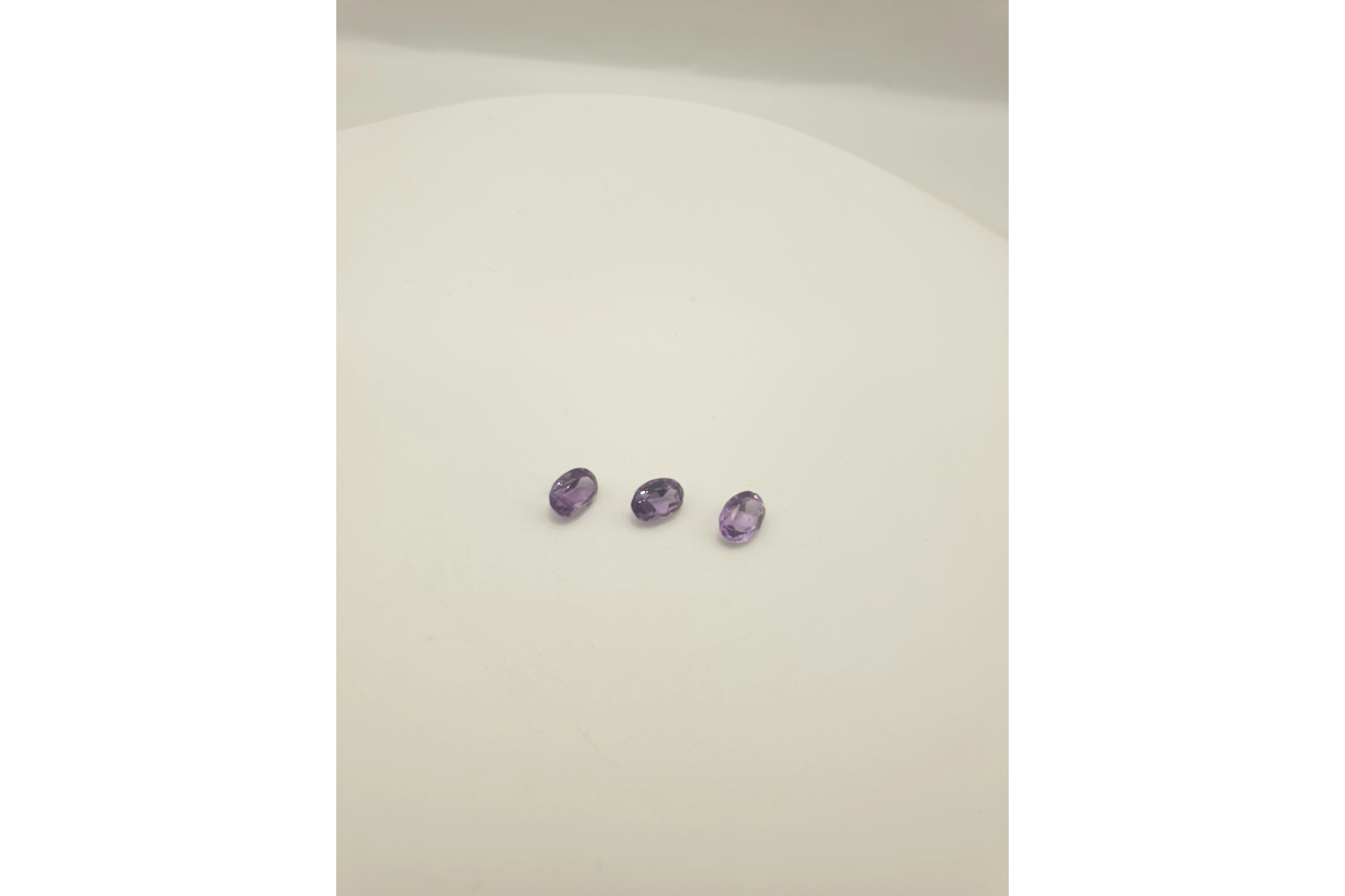 Lot de 3 Quartz variété améthyste 3.50 ct - - 7