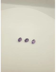 Lot de 3 Quartz variété améthyste 3.50 ct - - 7