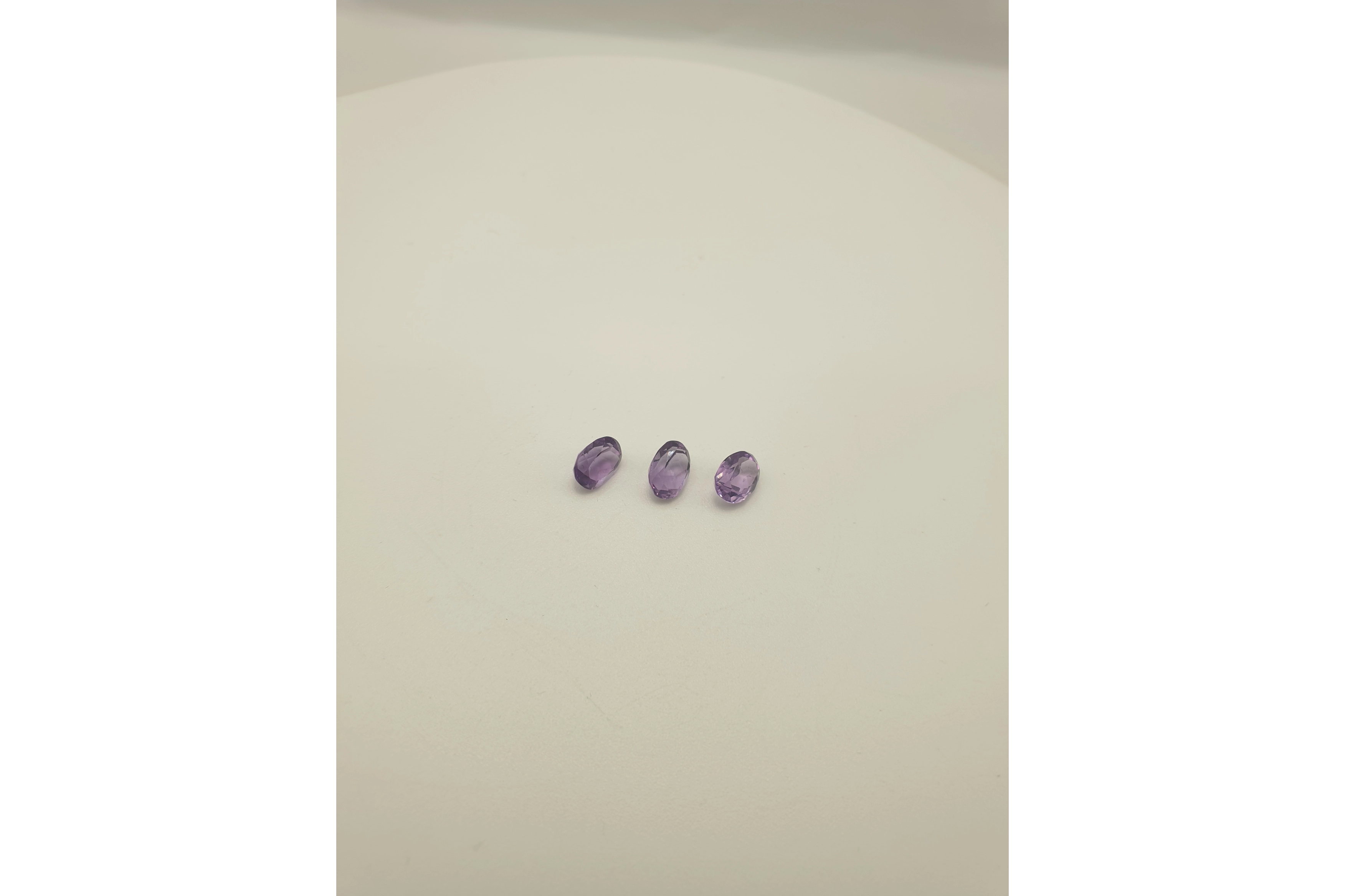 Lot de 3 Quartz variété améthyste 3.50 ct - - 8