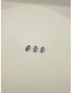Lot de 3 Quartz variété améthyste 3.50 ct - - 8
