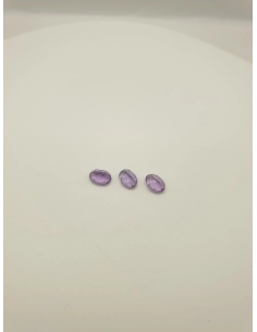 Lot de 3 Quartz variété améthyste 3.50 ct - - 9