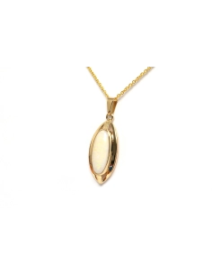 Pendentif Années 70 en or jaune 18 carats serti d'une opale - 2