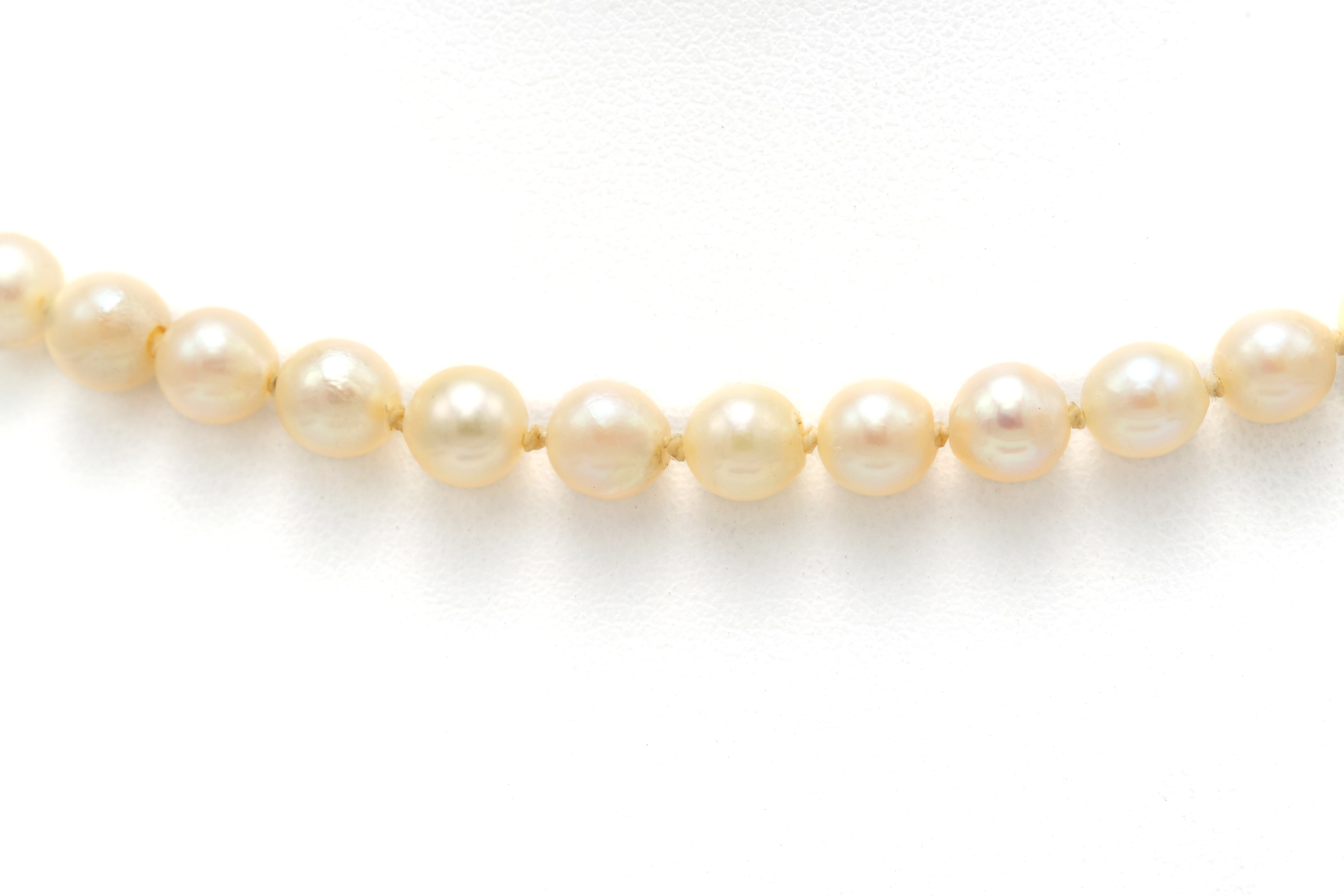 Collier Années 70 en or blanc 18 carats, perles et rubis - 8