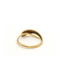 Bague contemporaine en or jaune 9 carats sertie de diamants - - 4