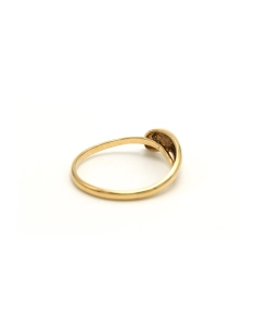 Bague contemporaine en or jaune 9 carats sertie de diamants - - 5