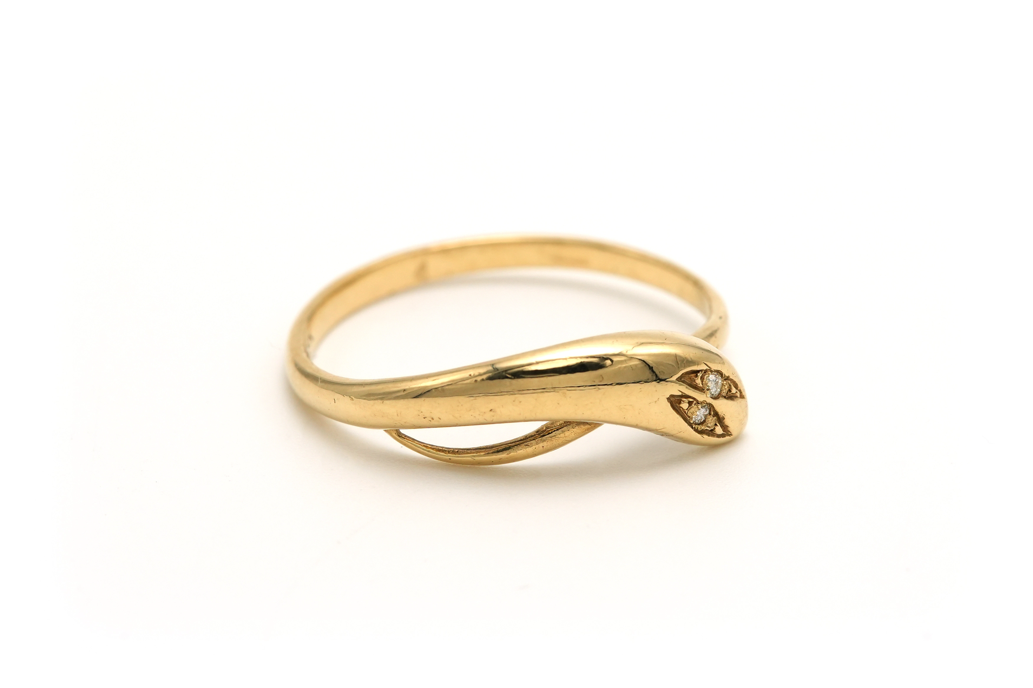 Bague contemporaine en or jaune 9 carats sertie de diamants - - 6