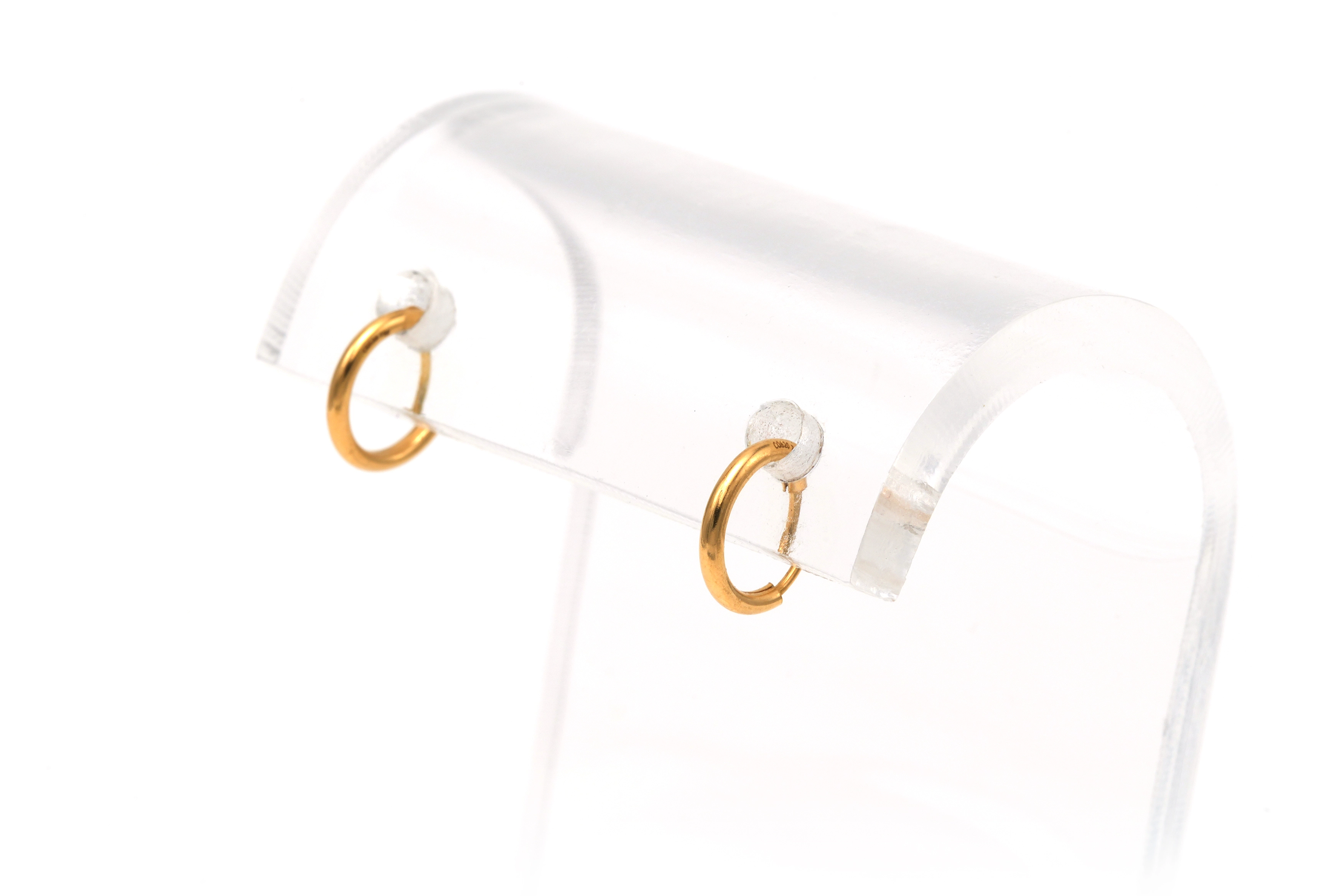 Boucles d'oreilles Contemporaines en or jaune 18 carats - 4