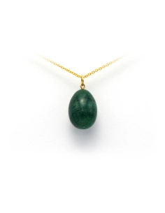Pendentif contemporain en or jaune 18 carats serti d'une aventurine - 4