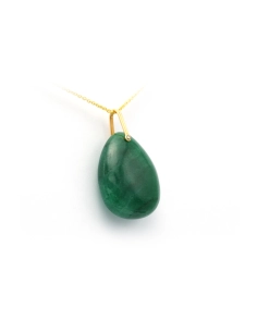 Pendentif contemporain en or jaune 18 carats et aventurine - 3