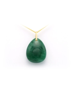 Pendentif contemporain en or jaune 18 carats et aventurine - 4