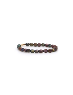 Bracelet contemporain en or jaune 18 carats et perles - - 3