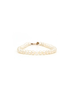 Bracelet contemporain en or jaune 18 carats et perles - 1